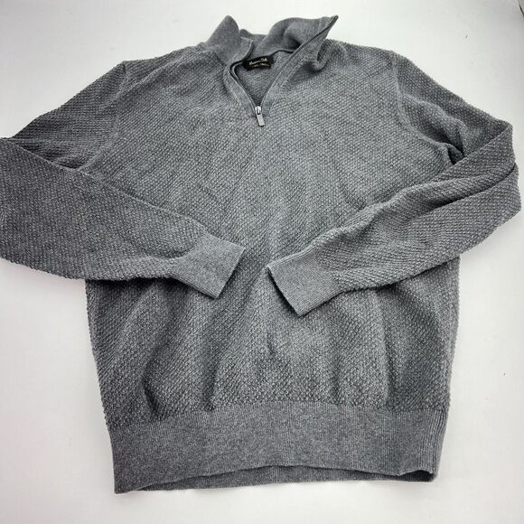 Massimo Dutti Gray Cotton Cashmere Pullover Size Large Women’s - Picture 1 of 5
